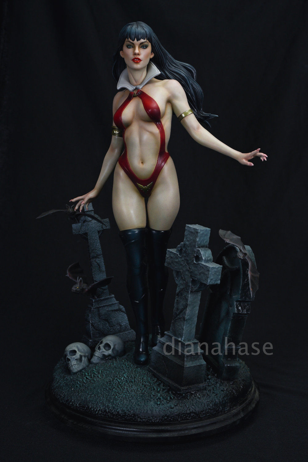 Vampirella dc comics female statue 3D print model_2