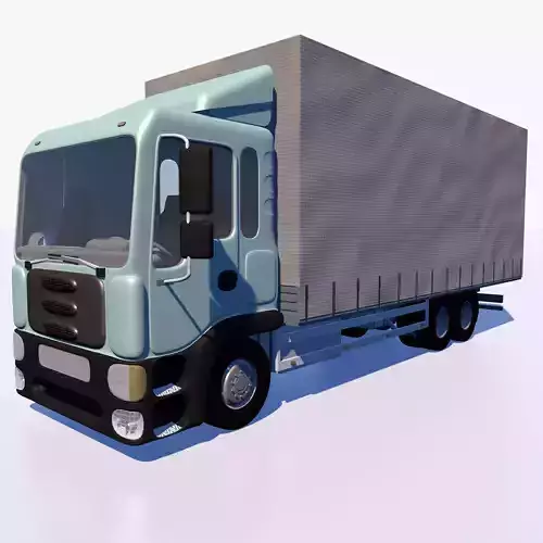 Awning cargo truck 3D model