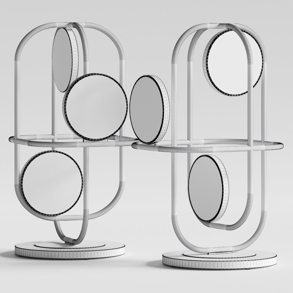 Natuzzi Circle Table Lamps 3D model_1