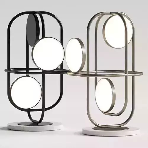 Natuzzi Circle Table Lamps