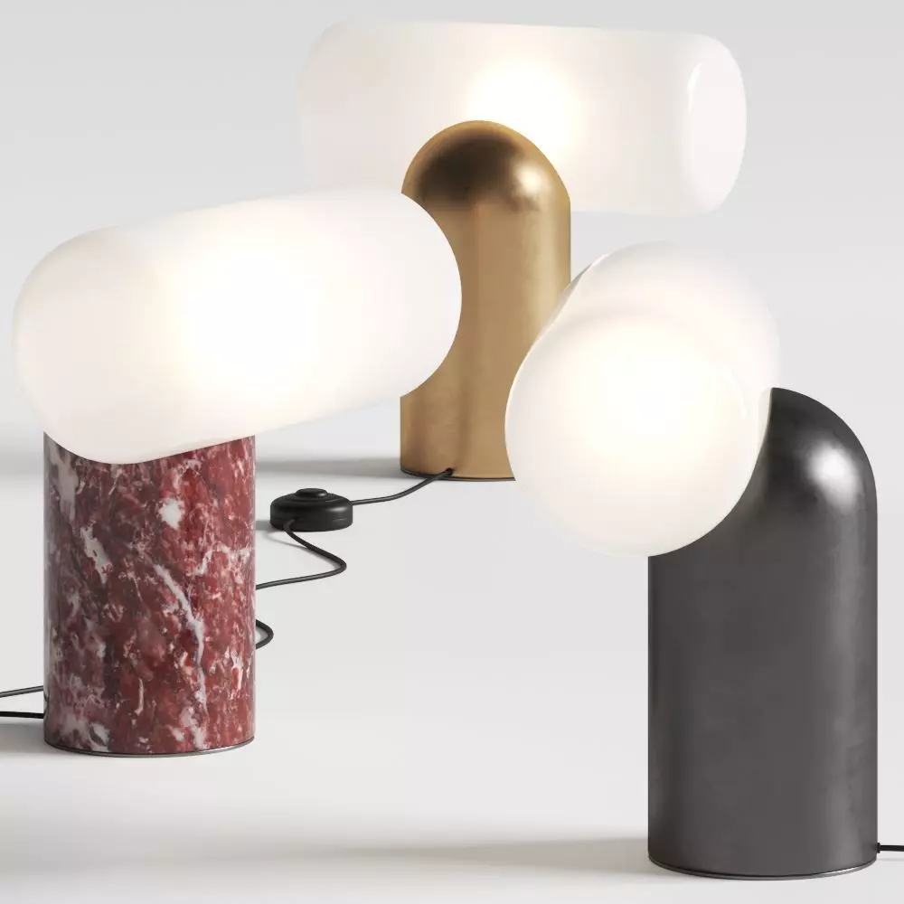 Roche Bobois Amor Table Lamps 3D model_0