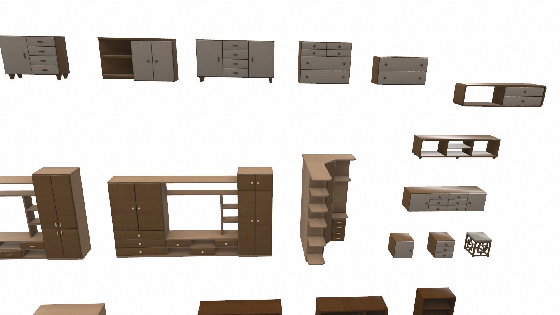 Cartoon furniture props pack vol 3 3D model_4