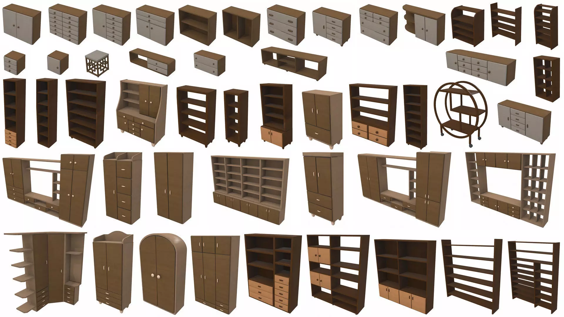 Cartoon furniture props pack vol 3 3D model_0