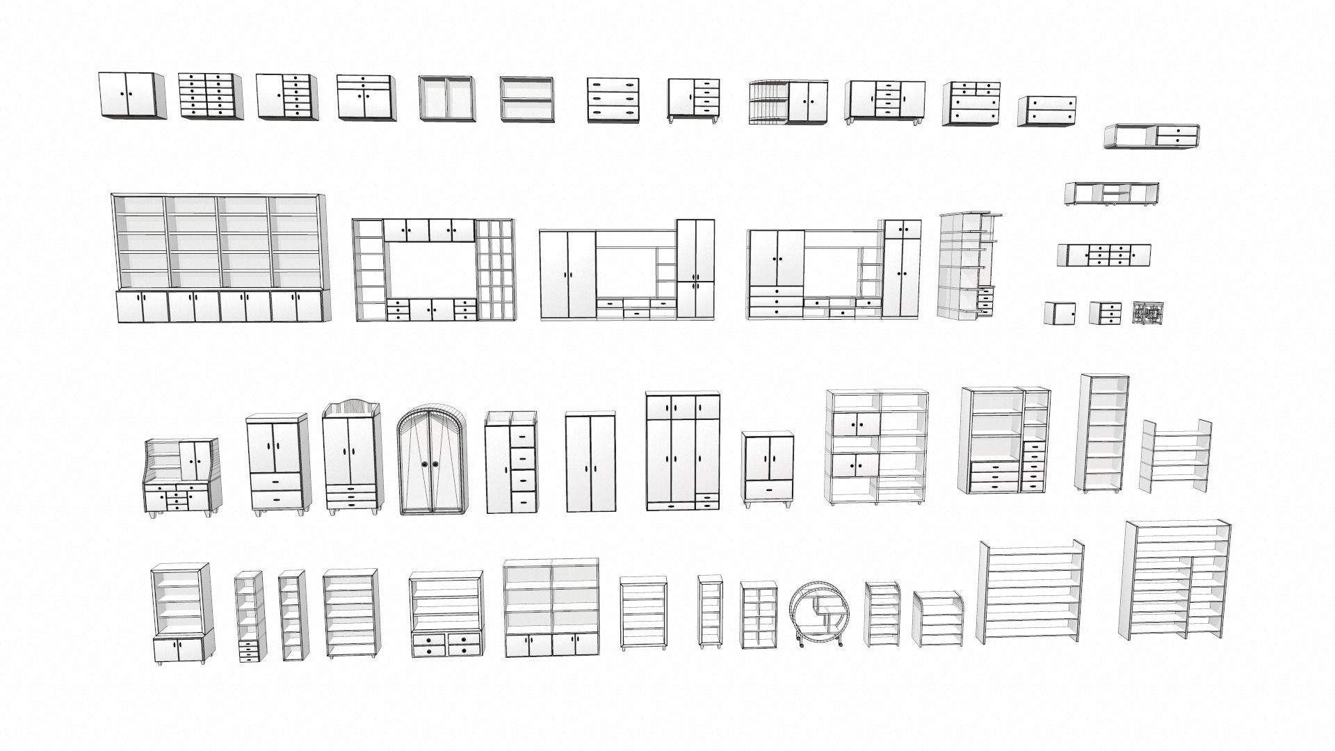 Cartoon furniture props pack vol 3 3D model_9