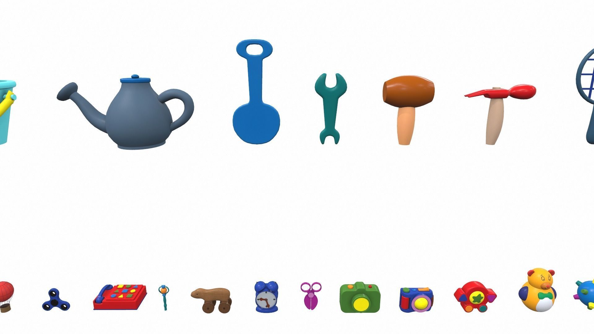 Cartoon toys pack vol 2 3D model_4