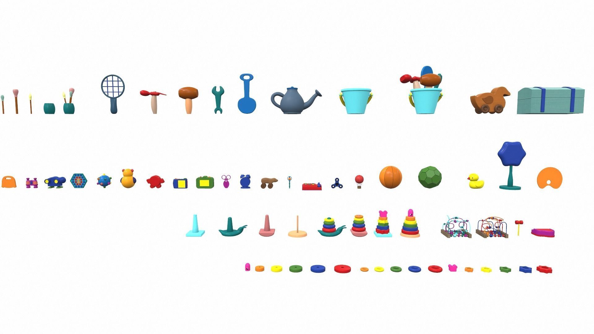 Cartoon toys pack vol 2 3D model_2