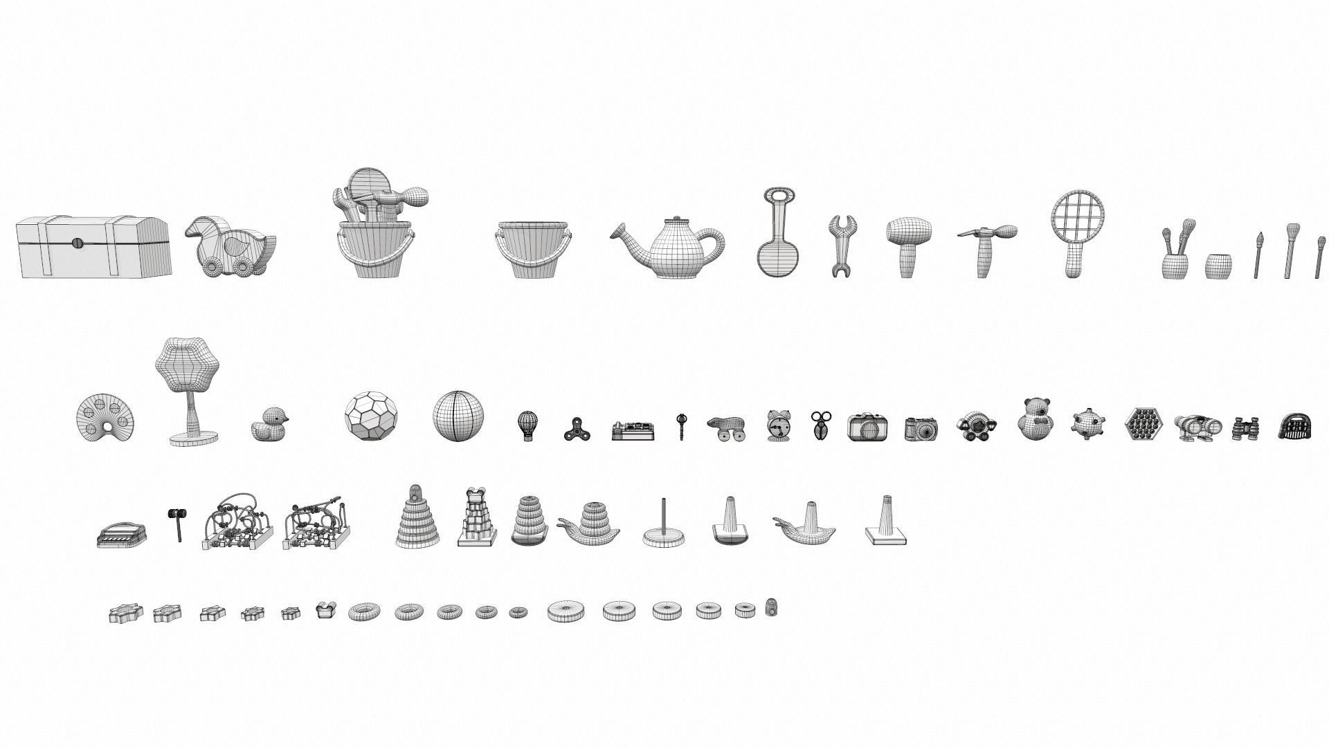 Cartoon toys pack vol 2 3D model_12