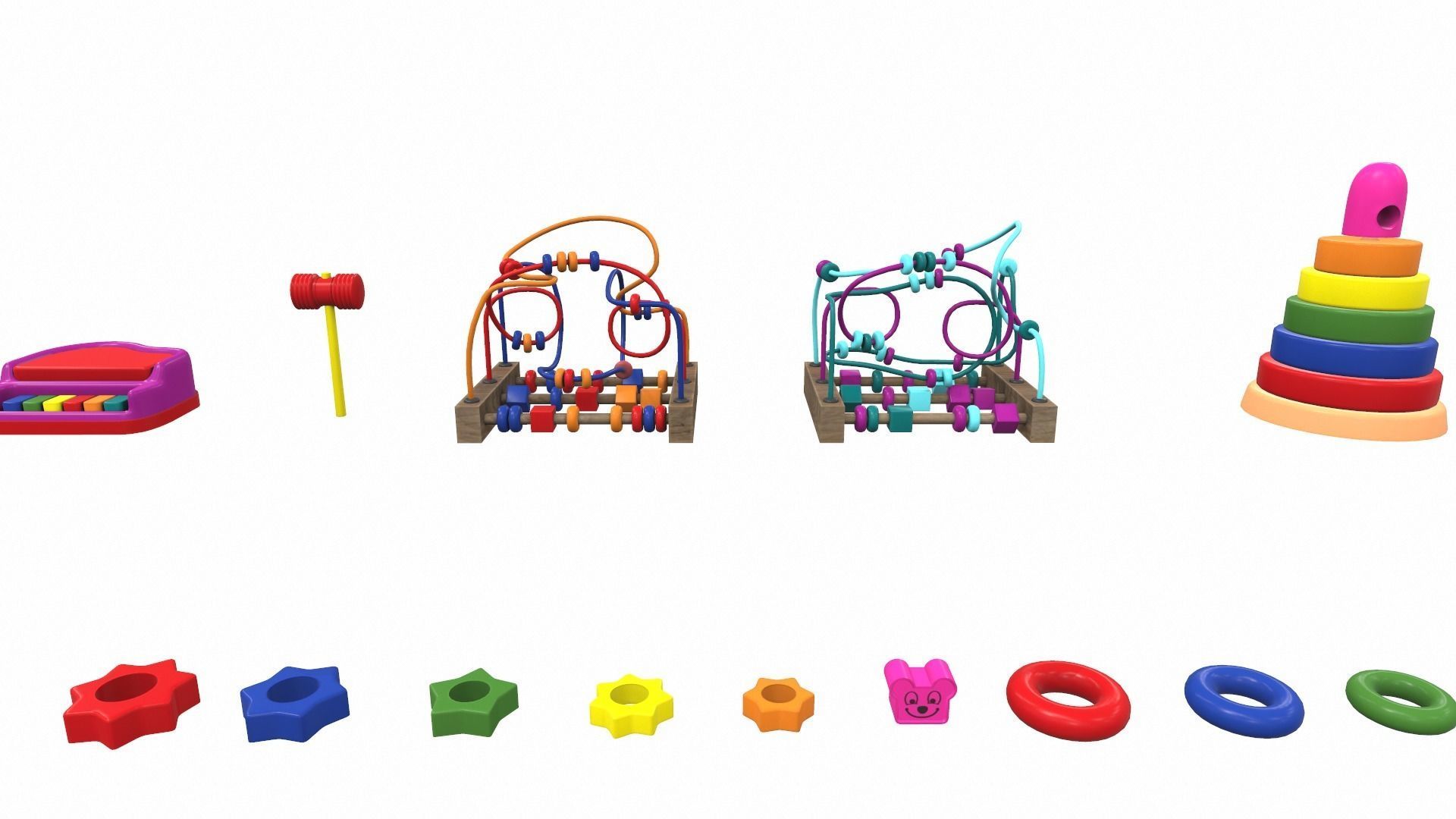 Cartoon toys pack vol 2 3D model_6