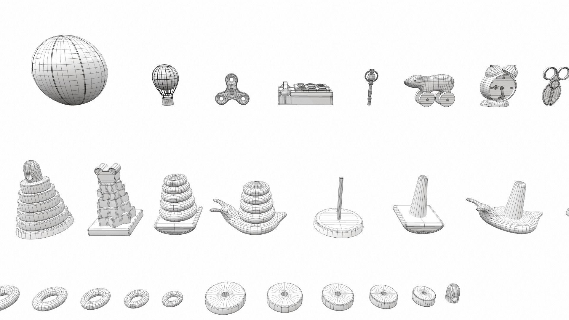 Cartoon toys pack vol 2 3D model_17