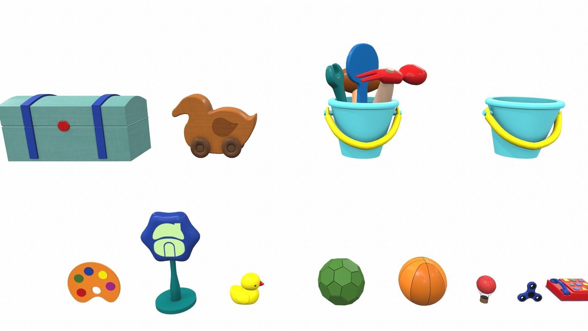 Cartoon toys pack vol 2 3D model_3