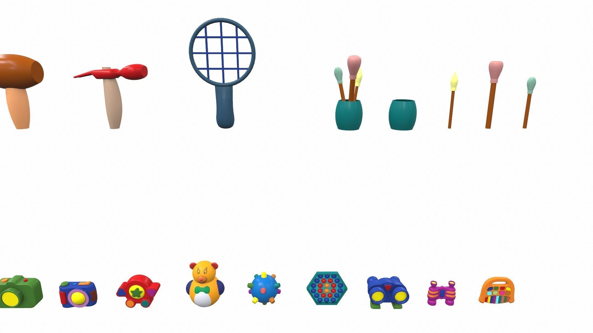 Cartoon toys pack vol 2 3D model_5