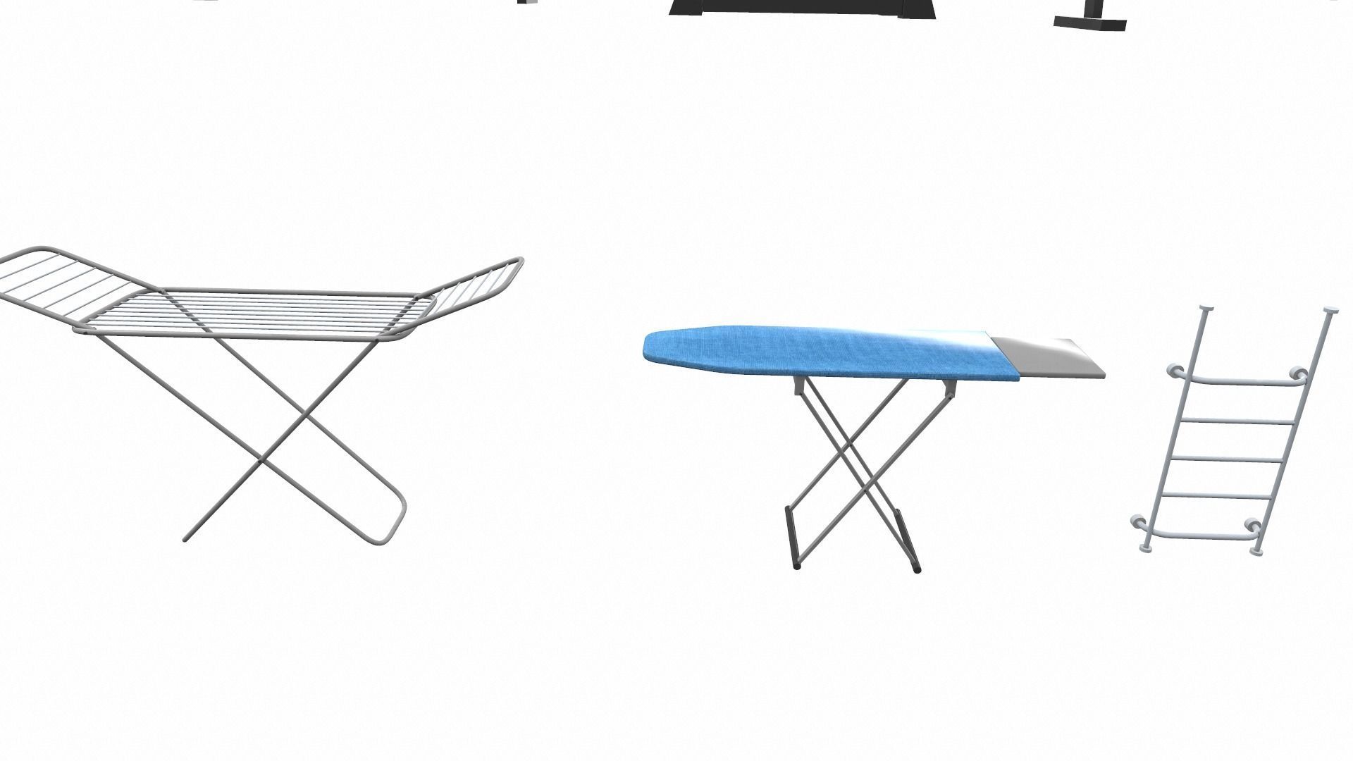 Cartoon work props pack vol 3 sports and bath accessories 3D model_6