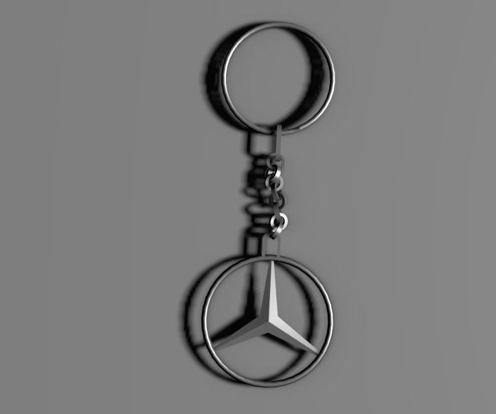 Key fob for Mercedes brand Low-poly 3D model_6