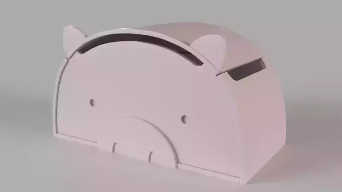 Pig Toy Box 3D model