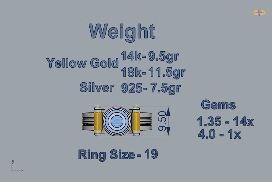 Man Ring 06 3D print model_4