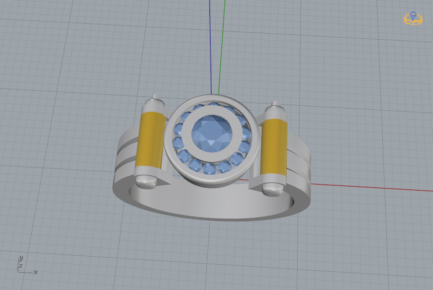 Man Ring 06 3D print model_9