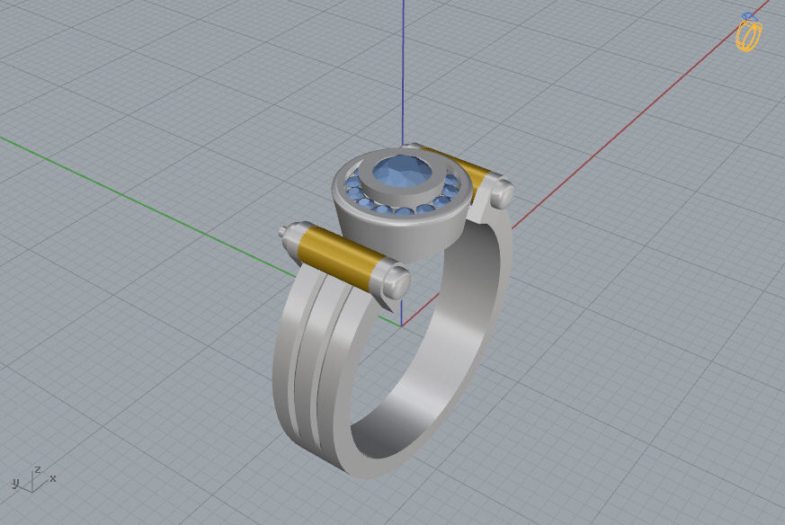 Man Ring 06 3D print model_10