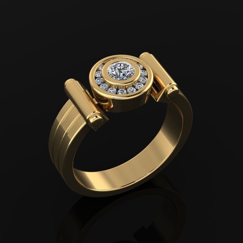 Man Ring 06 3D print model_1