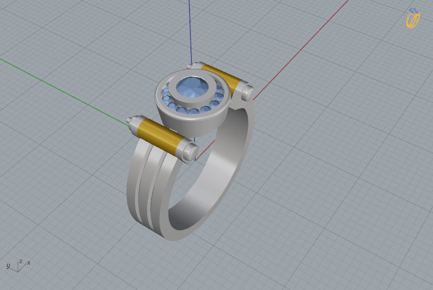 Man Ring 06 3D print model_8