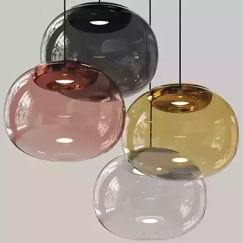 Linea Light Group Stilnovo La Mariee Pendant Lamps 3D model