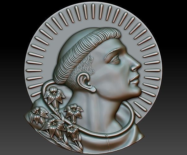 St Anthony of Padua 3D print model