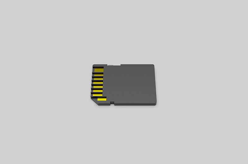 SD memory card Low-poly 3D model_1