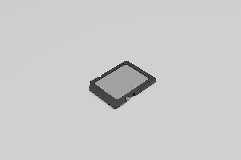 SD memory card Low-poly 3D model_2