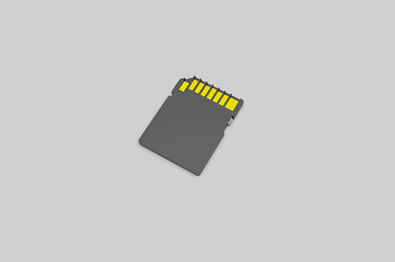 SD memory card Low-poly 3D model_18
