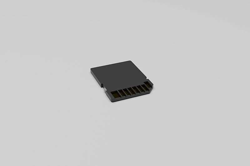 SD memory card Low-poly 3D model_19