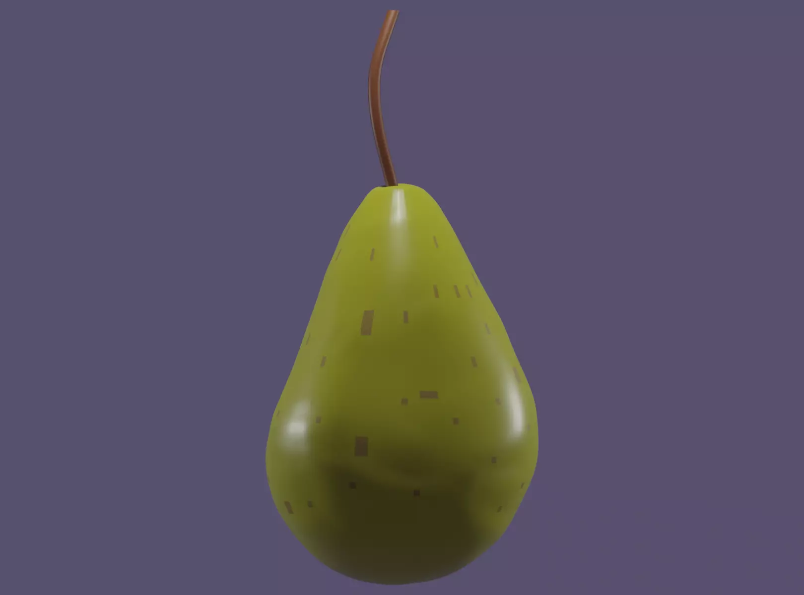 Pear Low Poly Free low-poly 3D model_0