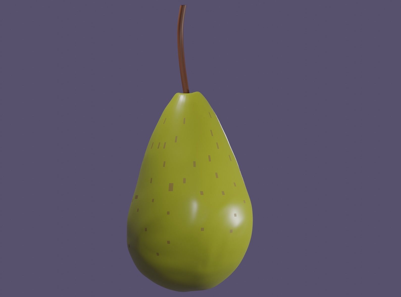 Pear Low Poly Free low-poly 3D model_1