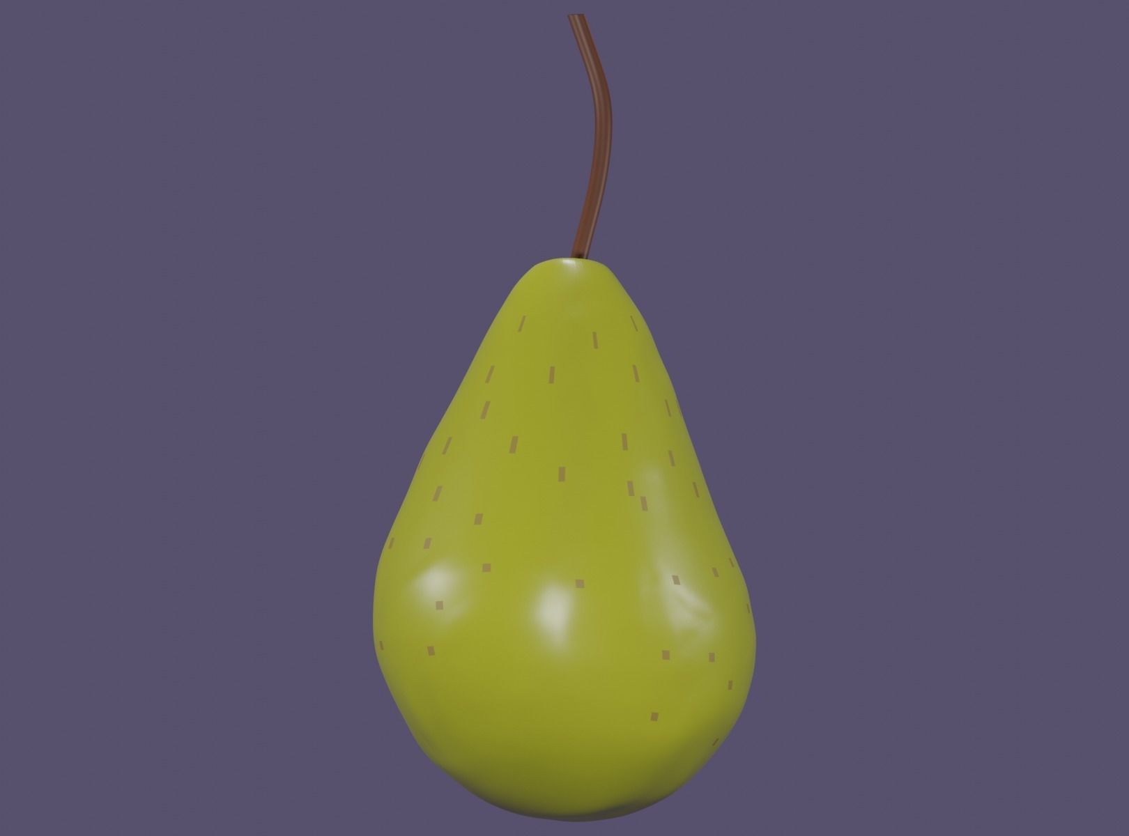 Pear Low Poly Free low-poly 3D model_2