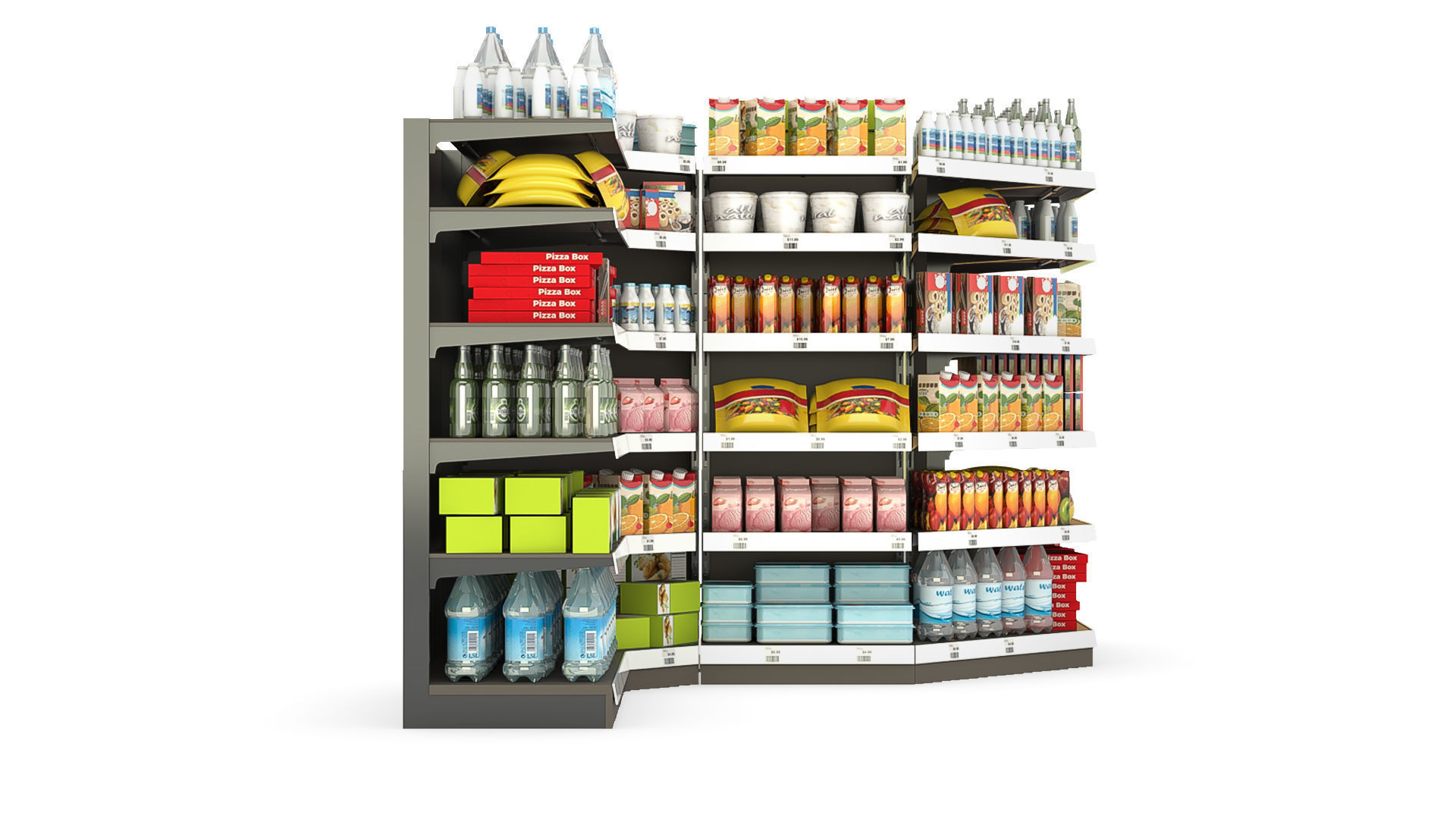 Racks for the Store with Filling 3D model_6