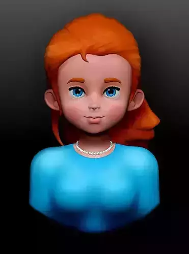 Sarah girl with hair and eyes