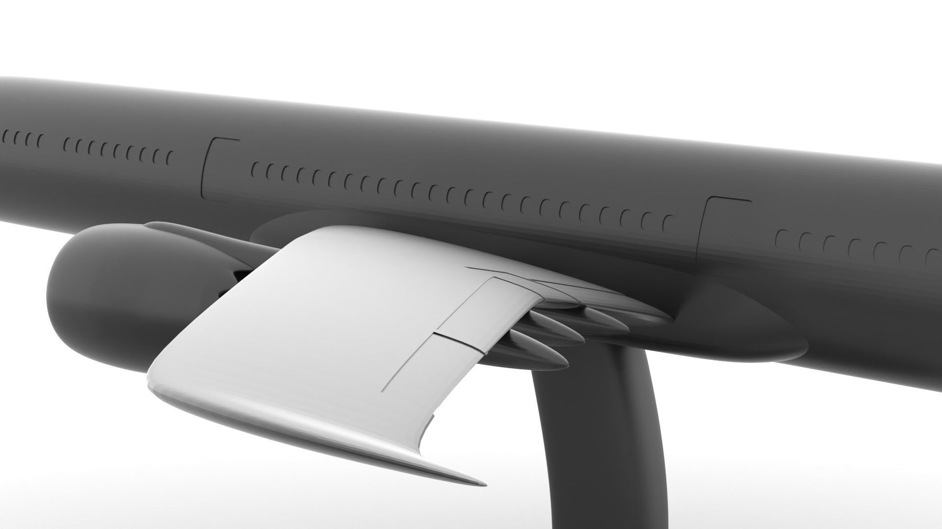 Boeing 787  3D print model_3