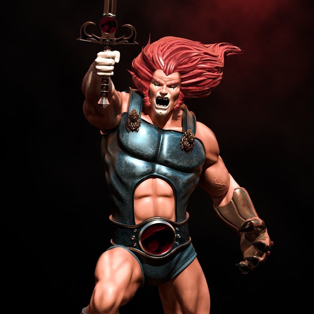 Fanart THUNDERCATS Lion-O Statue 3D print model_3