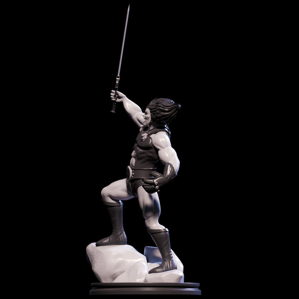 Fanart THUNDERCATS Lion-O Statue 3D print model_8