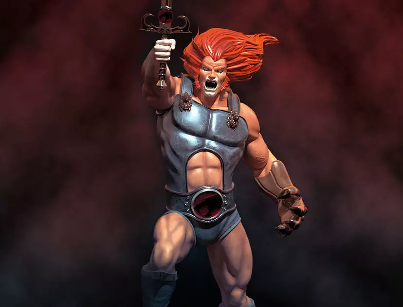 Fanart THUNDERCATS Lion-O Statue 3D print model_0