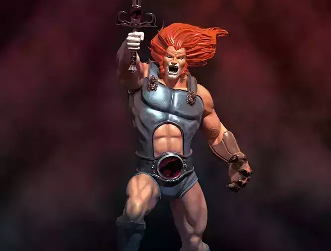 Fanart THUNDERCATS Lion-O Statue 3D print model