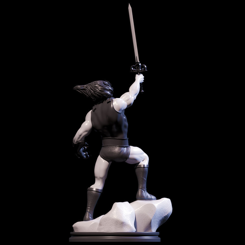 Fanart THUNDERCATS Lion-O Statue 3D print model_9