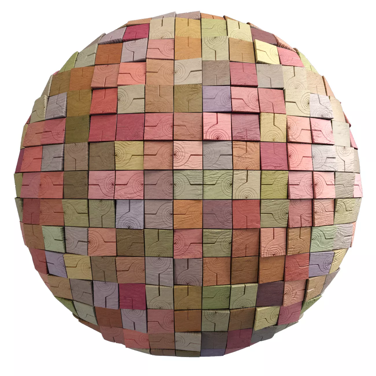 Wooden Wall Decor Material 1- Pbr By Sbsar File Texture