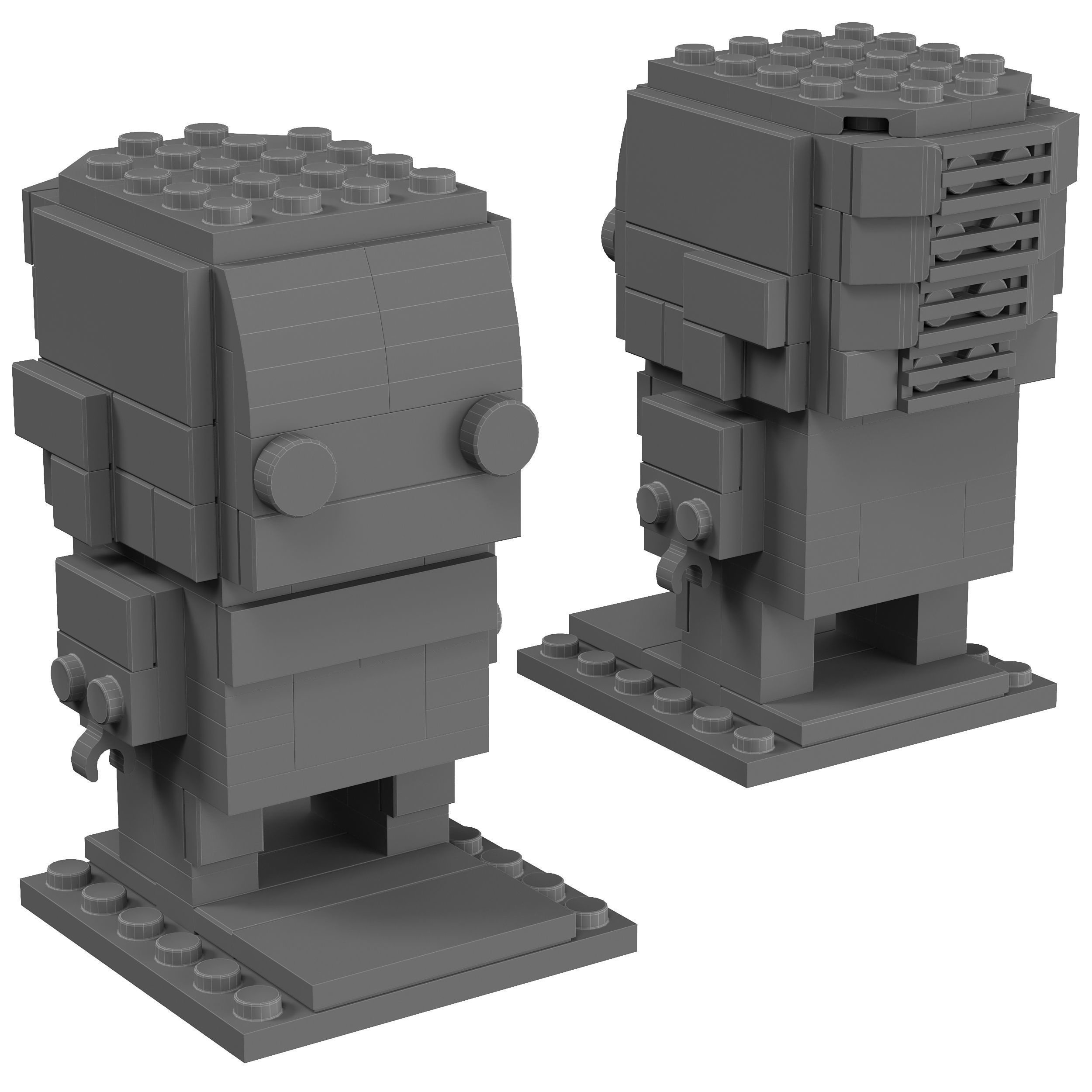 Lego BrickHeadz - 41598 The Flash 3D model_1