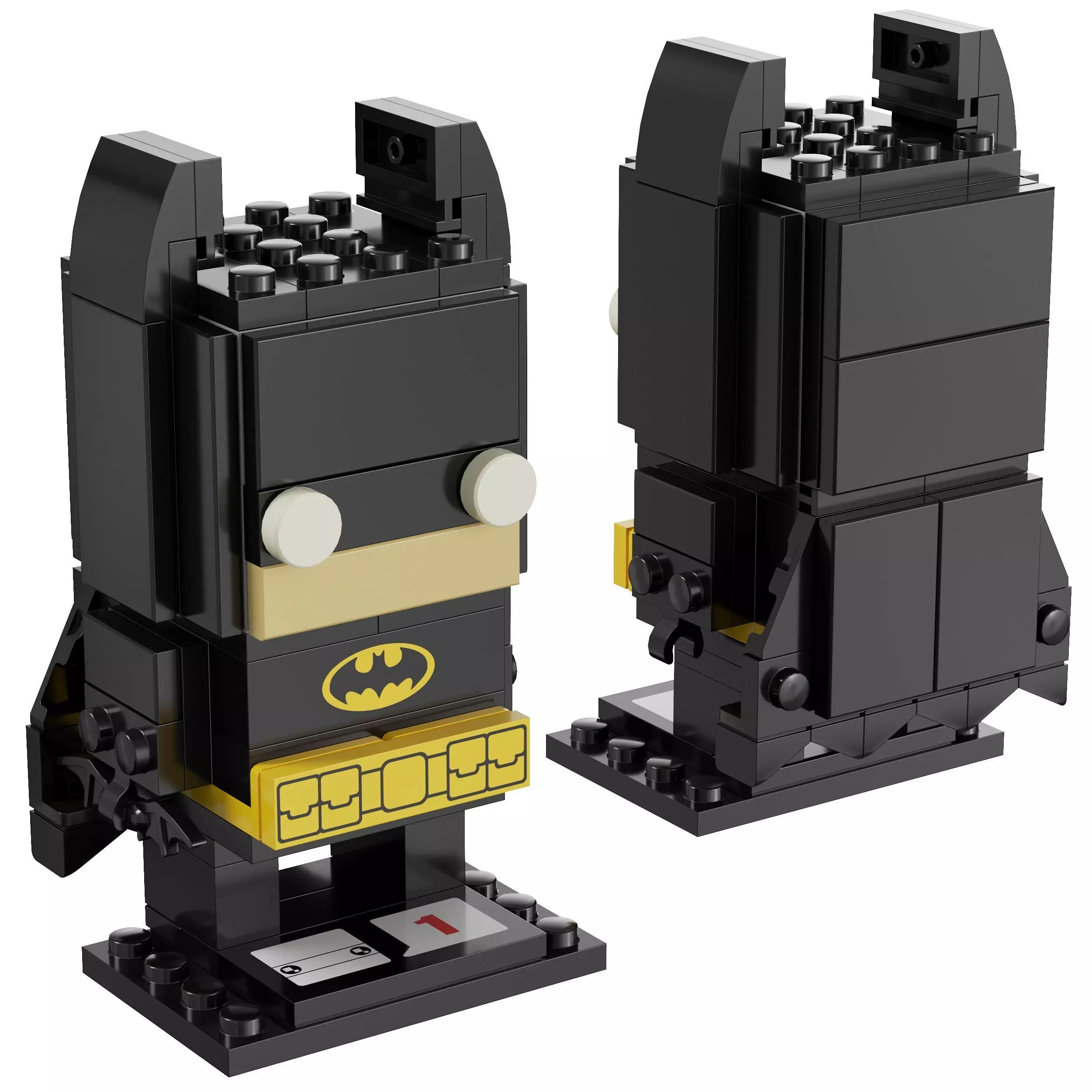 Lego BrickHeadz - 41585 Batman 3D model_0