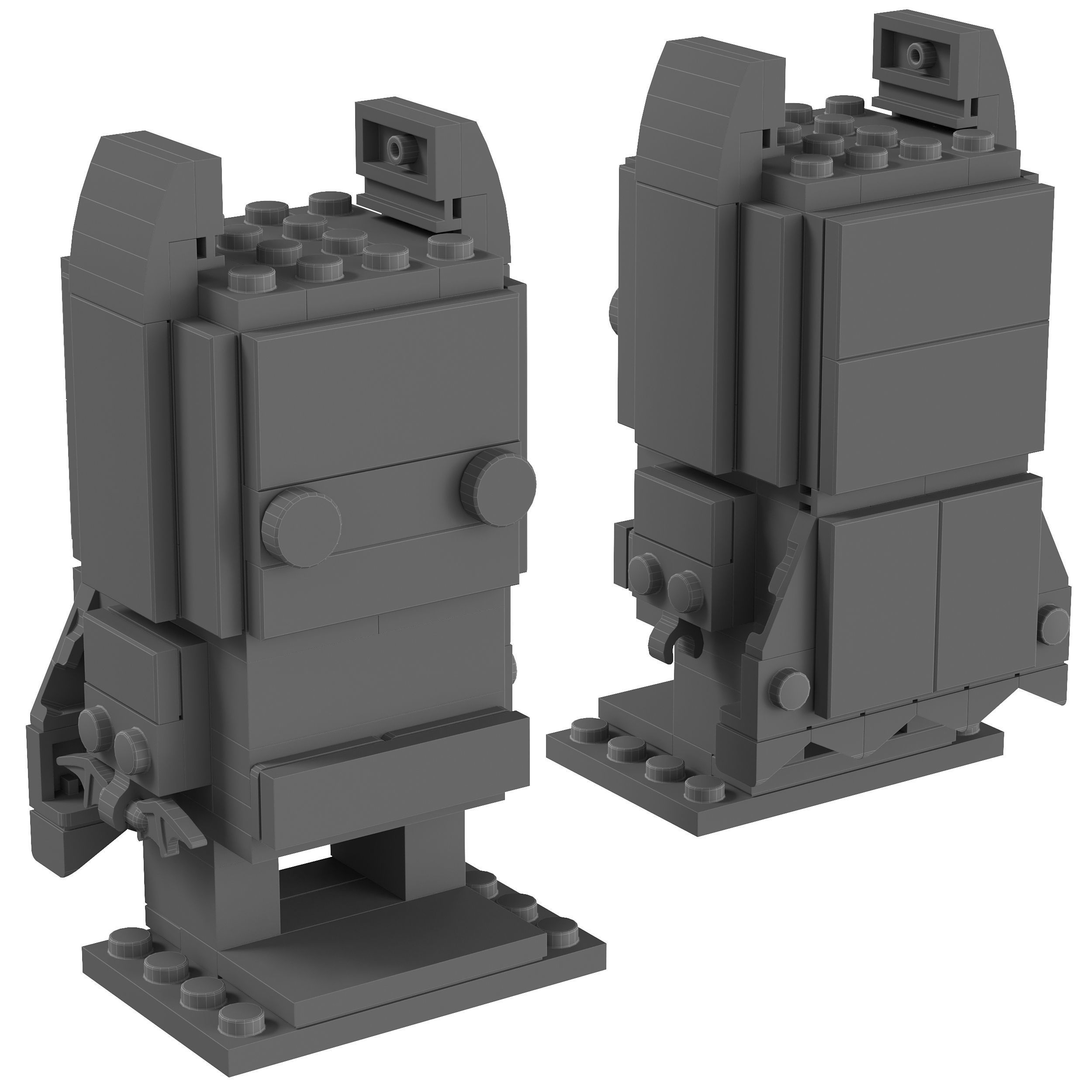 Lego BrickHeadz - 41585 Batman 3D model_1