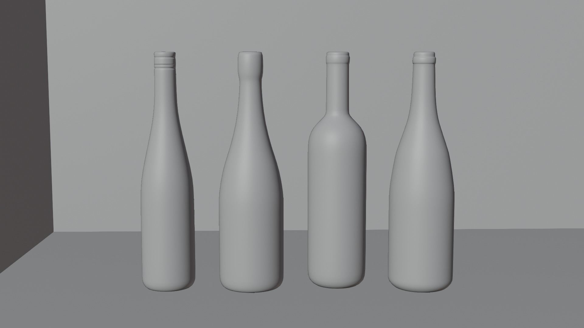 Wine Bottles 3D model_3