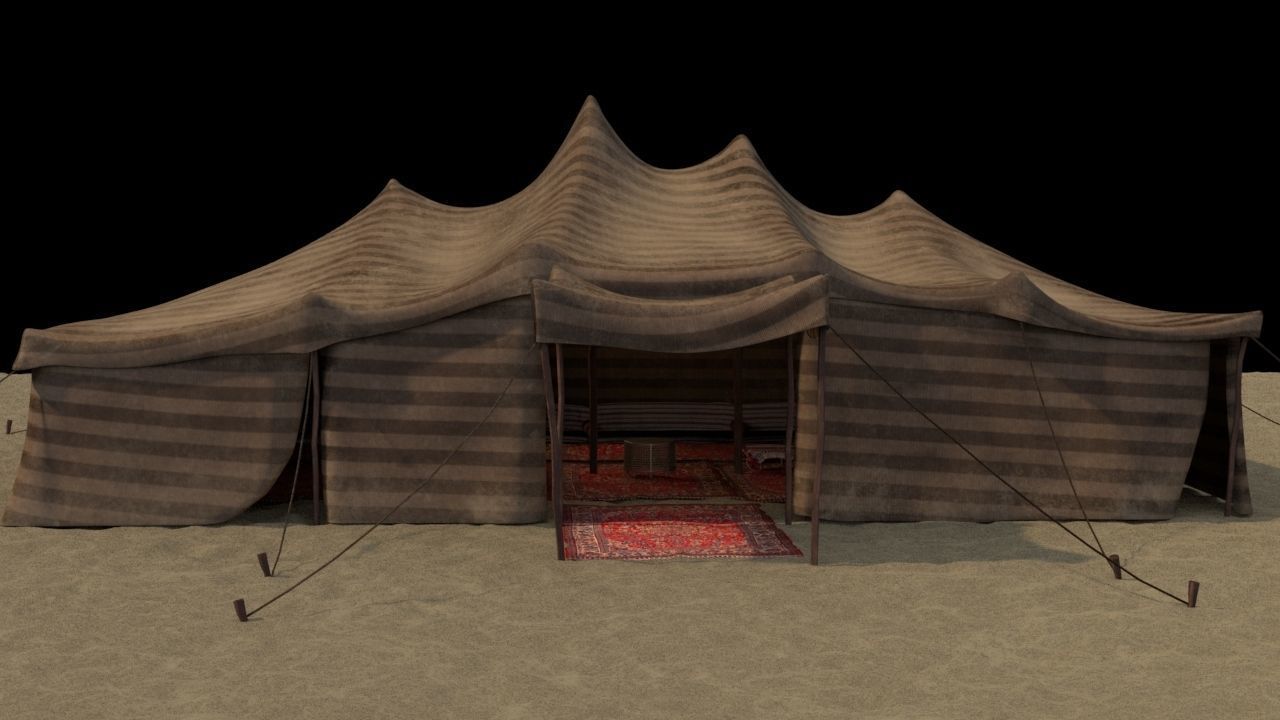 Arabian tent  3D model_5