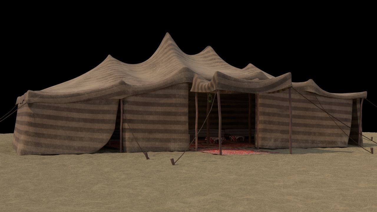 Arabian tent  3D model_1
