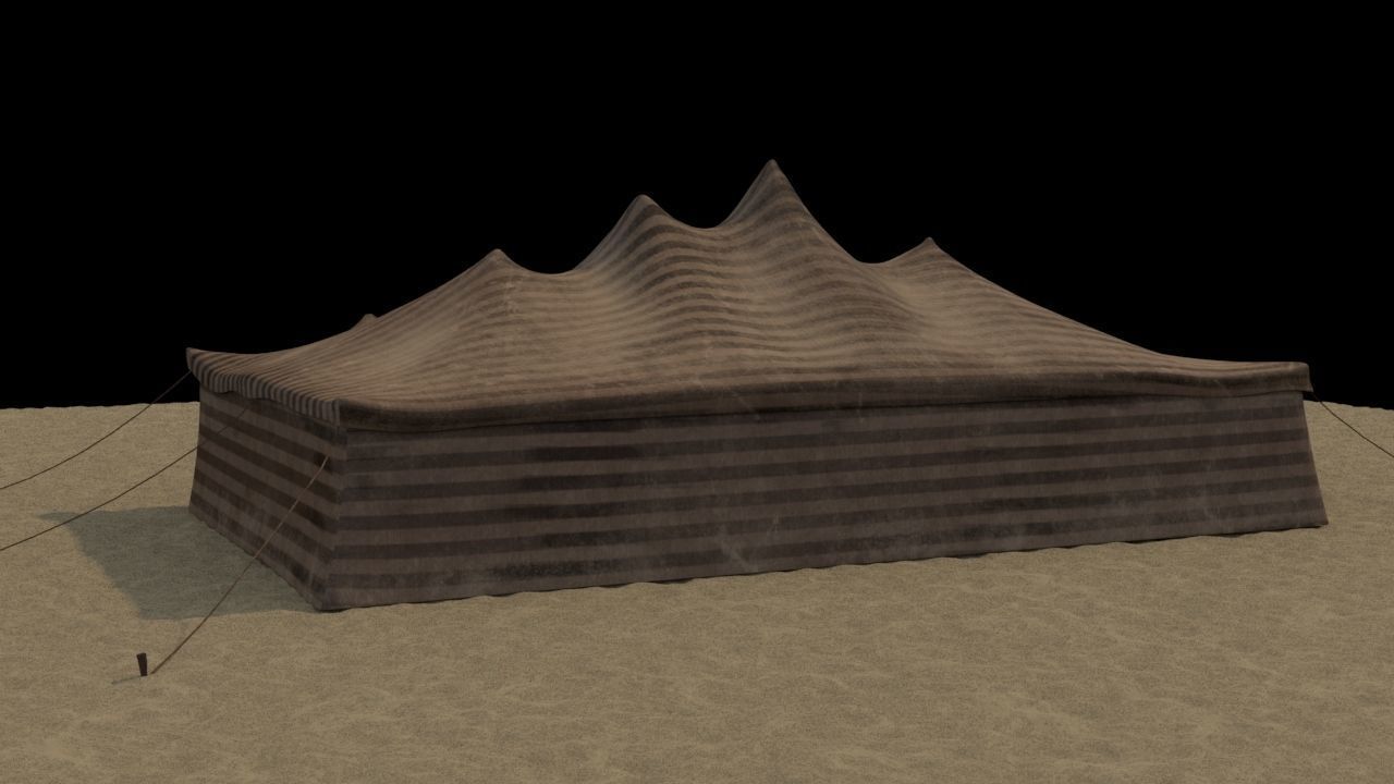Arabian tent  3D model_6