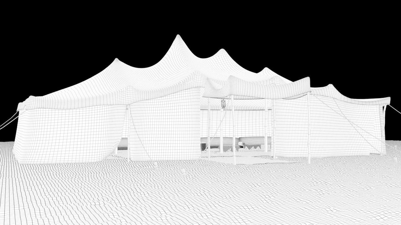 Arabian tent  3D model_9
