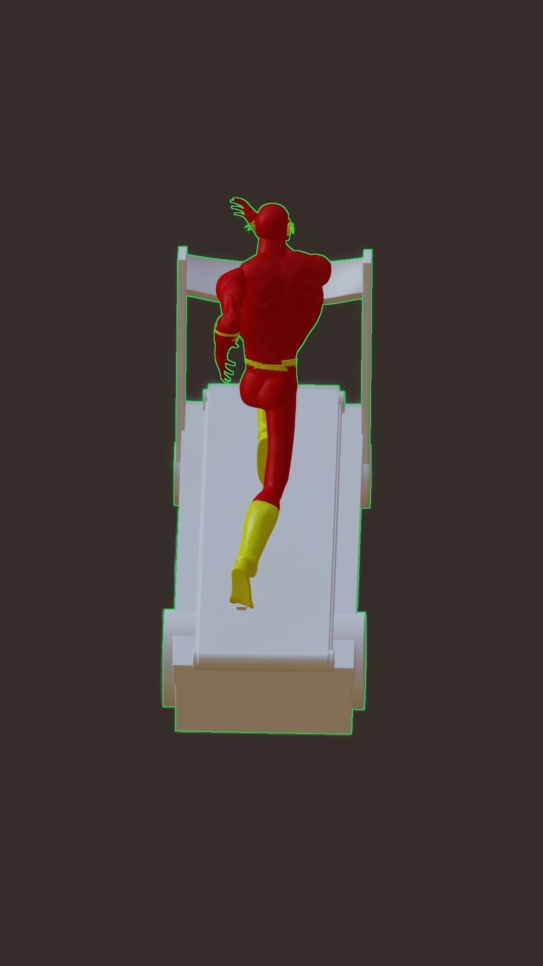 The Flash justice league unlimited with Cosmic Treadmill 3D print model_7